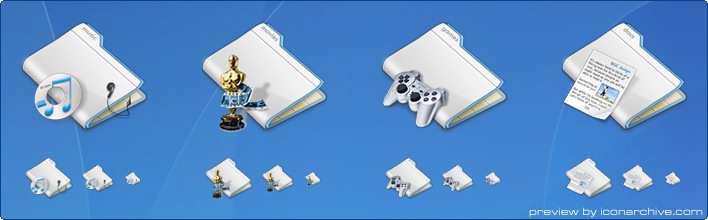 Layered Folders Icons