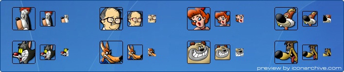 Tex Avery Cartoon Icons