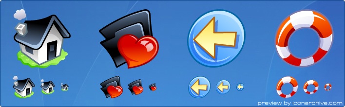 Comic Tiger Icons