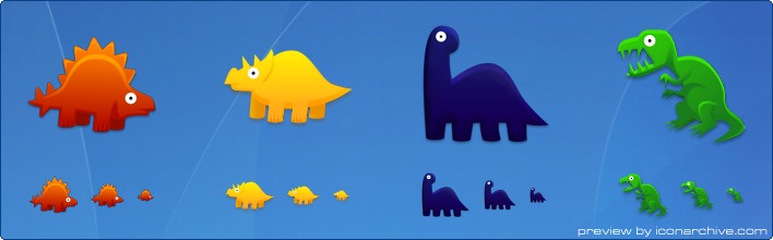 Dinosaurs Toys Icons