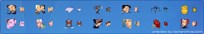 Aeon Flux Icons