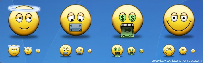 Shiny Smiley Icons