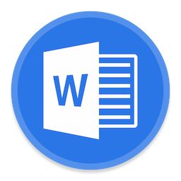 Word 2 Icon | Button UI MS Office 2016 Iconset | BlackVariant