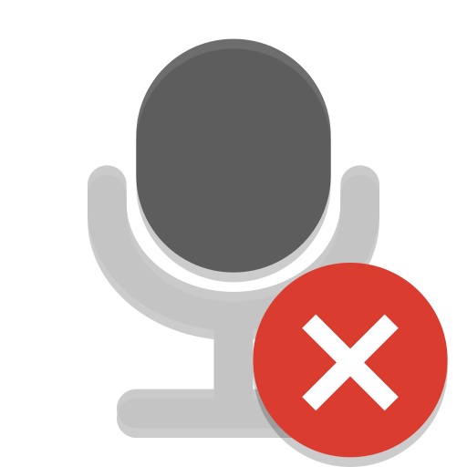 Notification microphone sensitivity muted Icon | Papirus Status Iconpack |  Papirus Dev Team