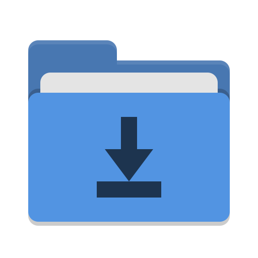Blue arrow down Icon | WooFunction Iconset | Liam McKay