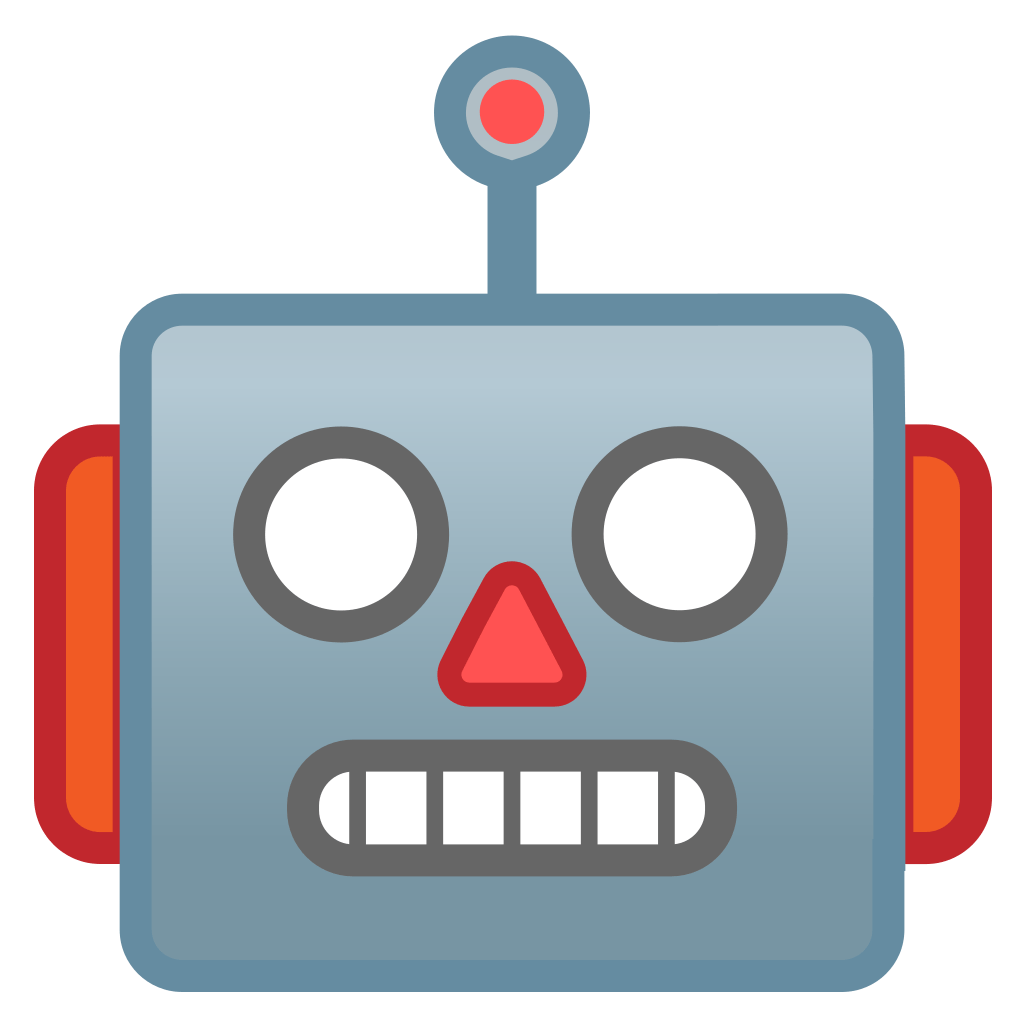 Robot face Icon | Noto Emoji Smiley Iconpack | Google
