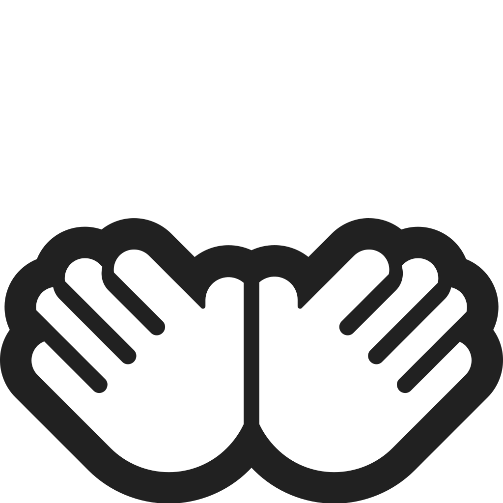 Handshake Icon, FluentUI Emoji Mono Iconpack