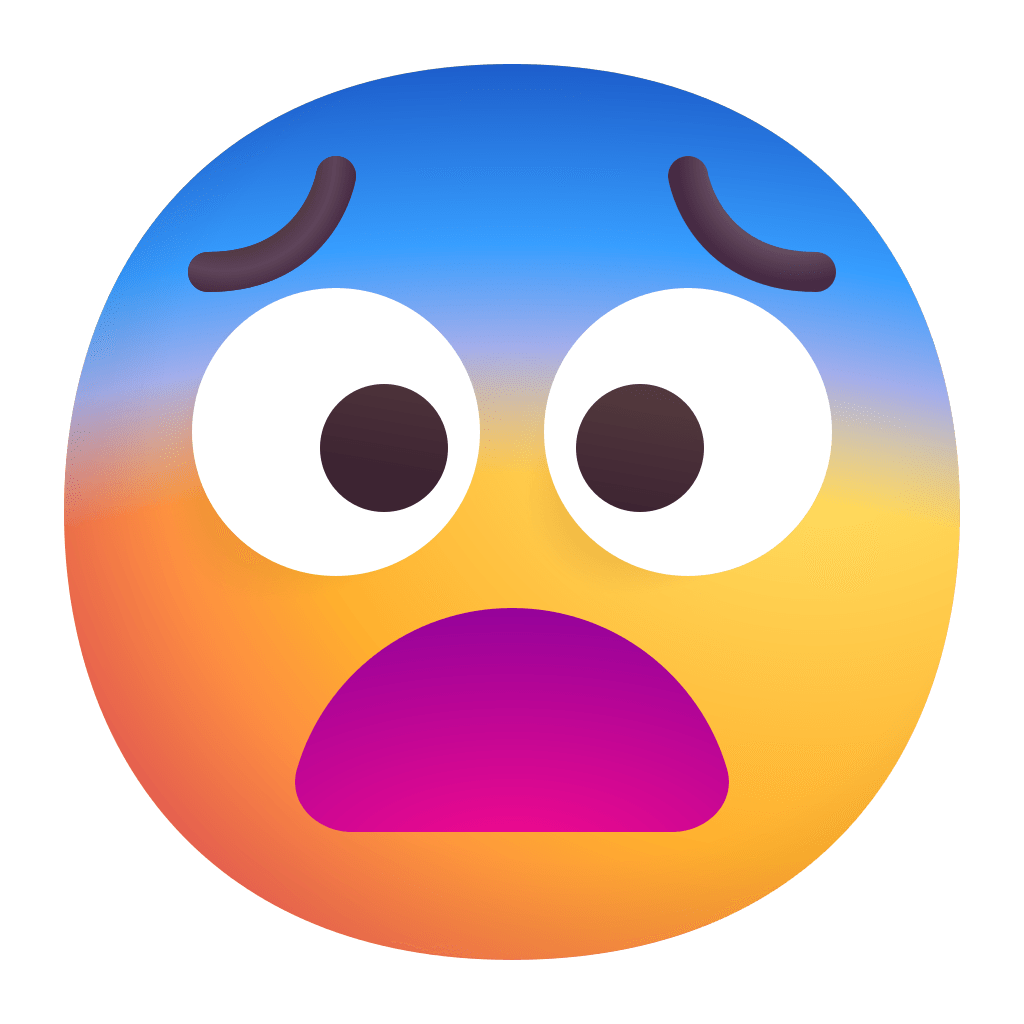 Fearful Face Emoji 3D, Incl. emoji & face - Envato Elements