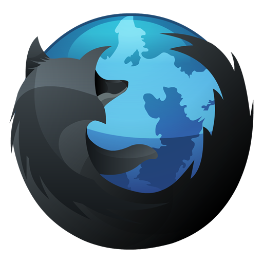 Black Firefox Icon Black Blue Iconset Treetrinitys