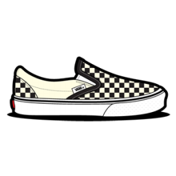 Vans Checkerboard Icon | Van Slip Ons Iconset | Hopstarter