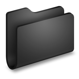 Generic Black Folder Icon | Alumin Folders Iconpack | Wil Nichols