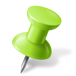 Map Marker Push Pin 1 Right Chartreuse Icon | Map Markers Iconpack |  Icons-Land