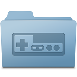 Game Folder Blue Icon | Smooth Leopard Iconset | McDo Design
