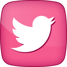 Active Twitter Icon | Pink Girly Social Iconset | DesignBolts