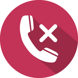 Phone Call Reject Icon 100 Flat Iconset Graphicloads
